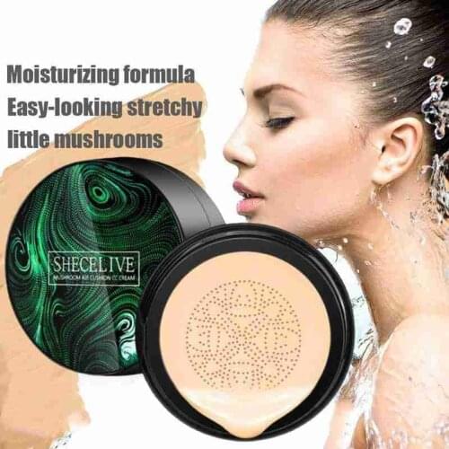 Mushroom Head Bb Cream Make Up Air Cushion Moisturizing Liquid Foundation Air-permeable Natural Brightening Makeup Cc Concealer