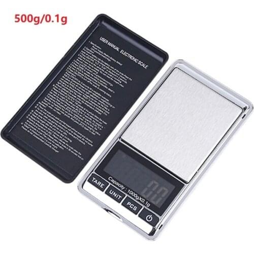 200pcs/lot 500g 0.1g Mini Digital Portable LCD Electronic Scale Weighting Weight Scales Jewelry Diomand