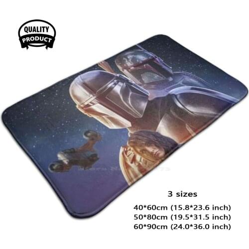 Boba Fett And Ahsoka Door Mat Foot Pad Home Rug The Command Kuiil Blur I Have Spoken This Is The Form Generosity Hunter Disco