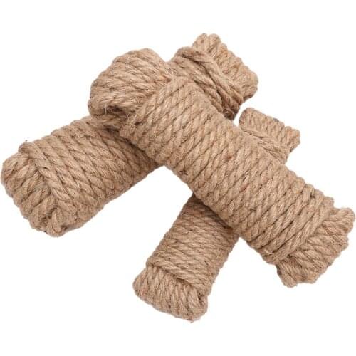 10/50/100Meter Natural Jute Rope Jute Twine Jute Hemp Cat Pet Scratching Cord String Burlap Ribbon Gift Wrapping Party Decor
