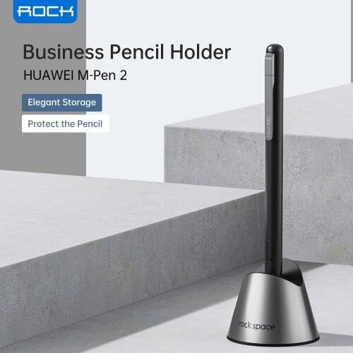 ROCK Elegant Alloy Bussiness Pencil Holder For Huawei M-pen 2 Uxurious Stylus Pen Bag For M-Pencil 2 Bracket Home Office