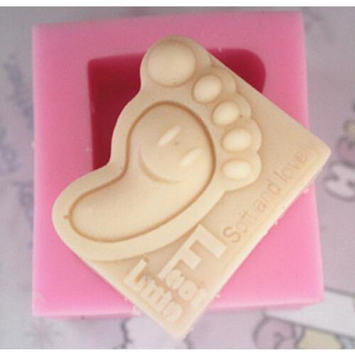 C184 soap mold/handmade soap mold/silicone mold/soap die/silica gel soap die creative footprints