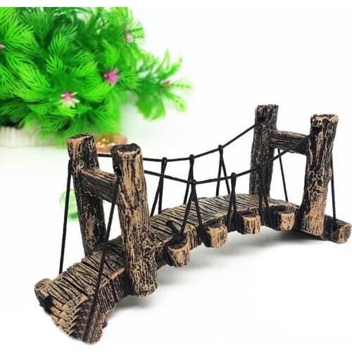 1pc Fake Aquarium Water Bridge Ornament Fish Tank Synthetic Resin Decor Non-toxic Ornament Decoration Aquarium Accessories