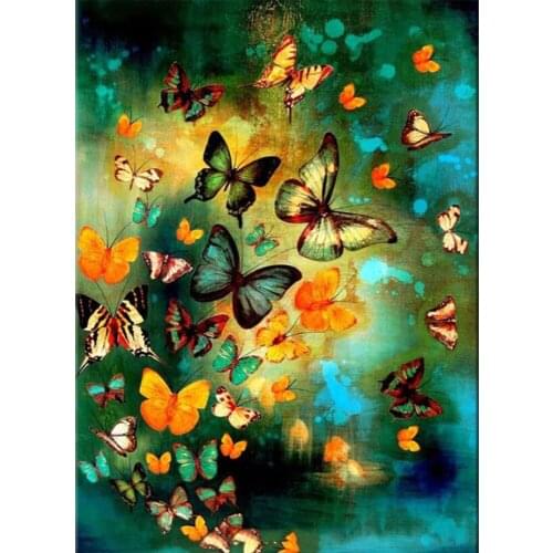 Full Square Round DIY Diamond Painting Butterfly 5D Diamond Embroidery Pictures Of Rhinestones Mosaic Christmas Decoration CV333