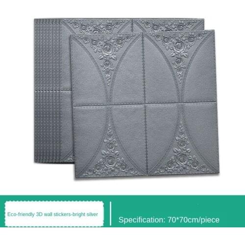 Creative 3D Wallpaper PE Foam DIY Wall Stickers Home Decoration Wall Decor Embossed Brick Stone Living Room Bedroom Background