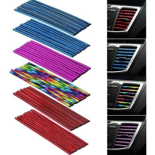 Car Air Conditioning Vent Outlet Cover Trim Frame Car Interior Decor Decal Central Air Conditioner Outlet Decoration