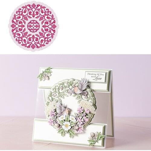 Acorn Frame Metal Cutting Dies Scrapbook Diary Decoration Stencil Embossing Template DIY Greeting Card 2021 NEW Christmas