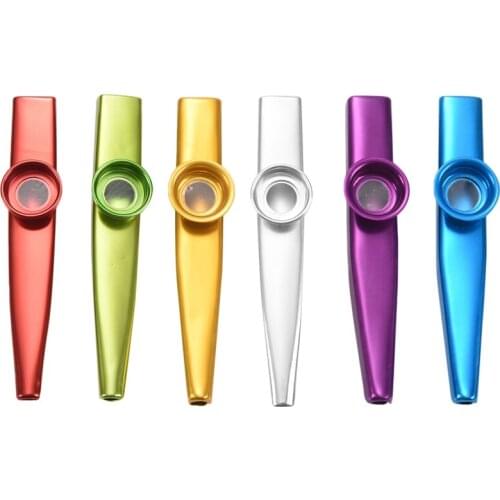 Set of 6 Colors Metal Kazoo Musical Instruments Good Companion for A Guitar Ukulele Great Gift for Kids Music Lovers