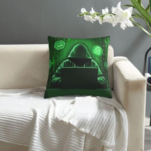 3D Hacker pattern print Cushion Cover Decorative Pillowcase Chair Seat Square Car Pillow Cover Home Living Textile