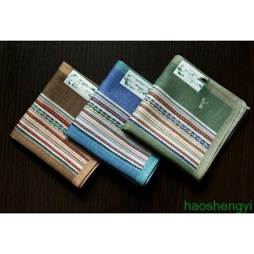 Good quality Japan handkerchief, pure cotton thin dragonfly handkerchief 46cm*46cm