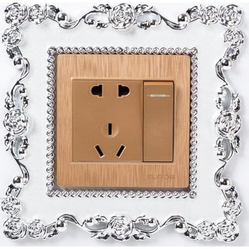 New Switch Sticker Resin Single Light Switch Surround Socket Finge Switch Cover Square Shape Switch Stickers Switch Sticker Wa