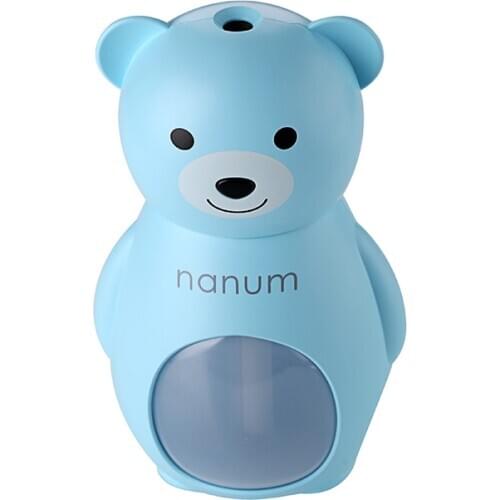 New Bear Humidifier Ultrasonic Atomization Car Humidifier USB Creative Cartoon Mini Purifier Brown Pink Gray White Blue