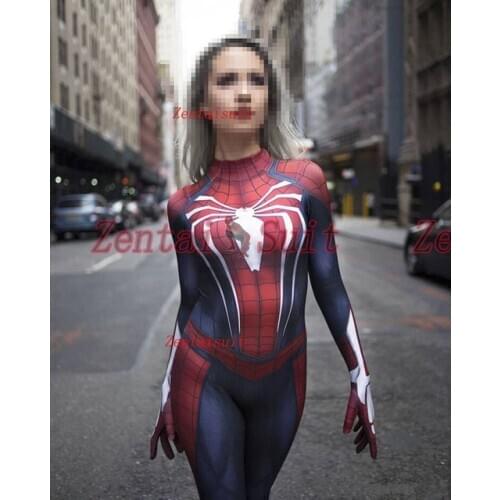 NEW PS4 INSOMNIAC SUIT 3D Print Spandex Games Woman Superhero Costume Halloween Cosplay Suit For Girls Adult/Kids