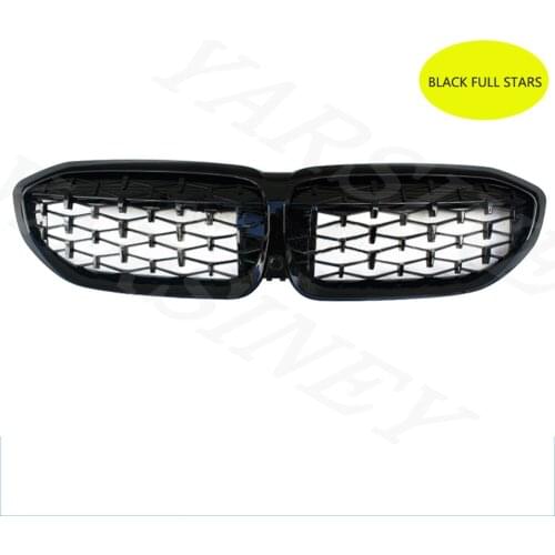 Suitable for BMW new 3 series car modified G20G28 Meteor Sky Star bright black front air intake grille 2019