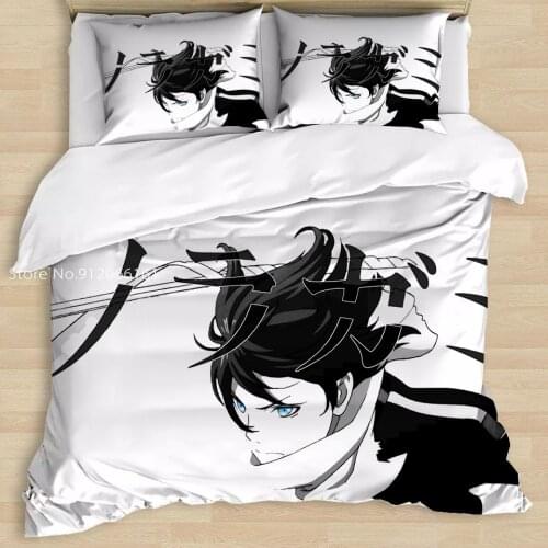 Noragami Bed Quilt Cover Cartoon Animation Bedding Set Queen Double Bedding Set For Bedroom Home Textile Bedspread For Gift
