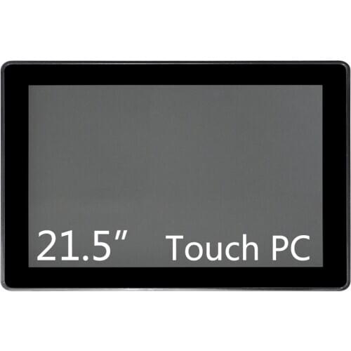 Windows touch computer 21.5inch PCAP touchscreen with 10 points,1920*1080, Standard J1900 4+64G, Aluminum Metal Case