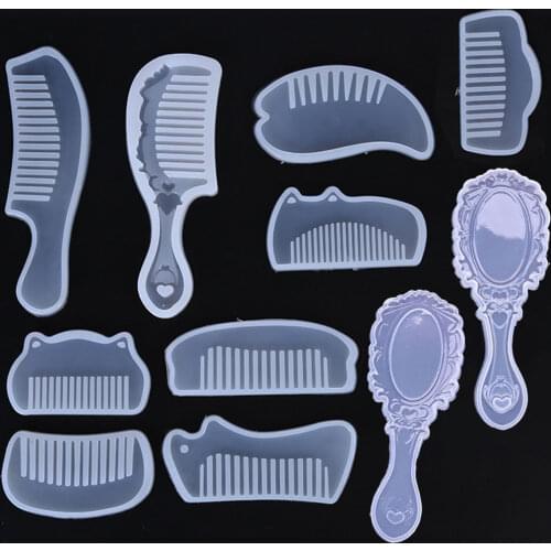 Silicone Comb Mold Resin DIY Handcraft Resin Mold for Epoxy Resin Jewelry Silicone Mould Handmade Craft Supplies Home Decoration