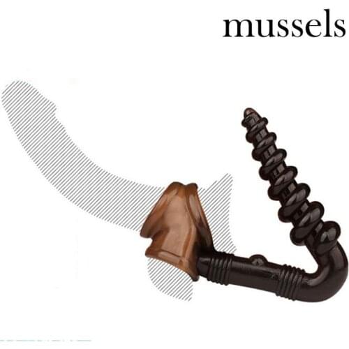 Silicone Spiral Anal Beads Butt Plug Scrotum Bondage Cock Ring Anal Hook Butt Plug Sex Toys For Men Delay Ejaculation Products