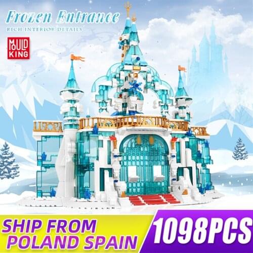 MOULD KING 11007 Building Blocks The Creative MOC Frozen Entrance Model Assembly Bricks Kids Educational Toys Christmas Gifts