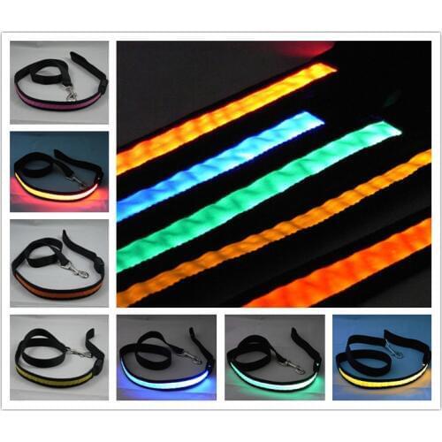 Wholesale LED flashing dog leashes /pet leashes