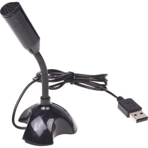 USB Microphone Web Flexible Noise Canceling Mic For Mac PC Computer Laptop Stand