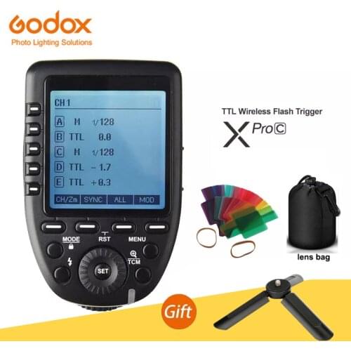 In Stock! Godox XPro-C Flash Trigger Transmitter with Professional Function Support E-TTL II Auto Flash for Canon Camera