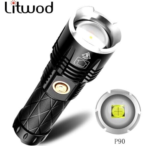 XHP90.2 4-core Zomable Led Flashlight Rechargeable Powerbank 18650 26650 Battery Torch Aluminum Waterproof Lantern High Quality