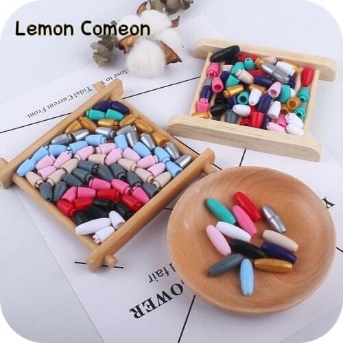 100pcs Bead Clasp Breakaway Plastic Clasps For Silicone Teething Necklace Pacifier DIY Safety Baby Bracelet Chain Hook Clasp