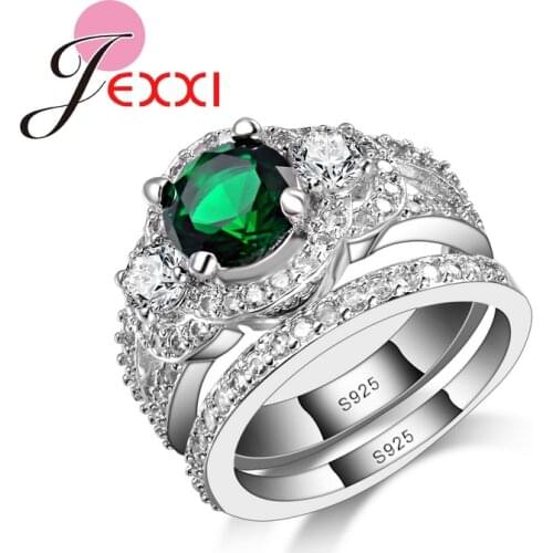 Novel Women Fashion Finger Rings AAA Cubic Zirconia Engagement Party 925 Sterling Silver Ring For Ladies Jewelry