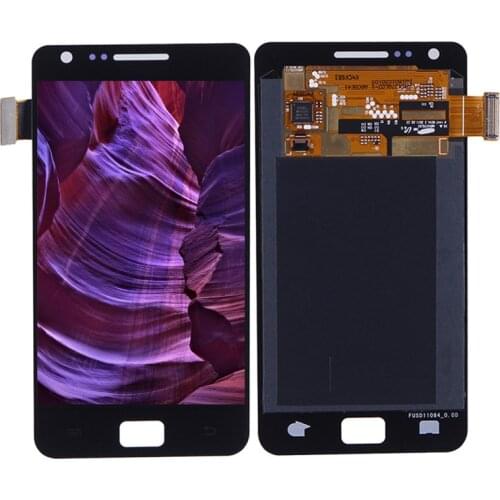 Super AMOLED Burn Shadow For Samsung S2 i9100 LCD For Samsung Galaxy S2 i9100 Display LCD Screen Touch Digitizer Assembly