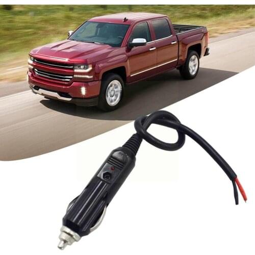 12V 24V Auto 10A Male Car Cigarette Lighter LED Socket Accessory Plug Car Adapter Connector Z1J8