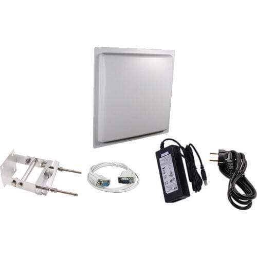 15M Long range UHF passive 900mhz rfid reader wiegand26 vehicle 12dbi antenna uhf card reader for open Door Access Control panel