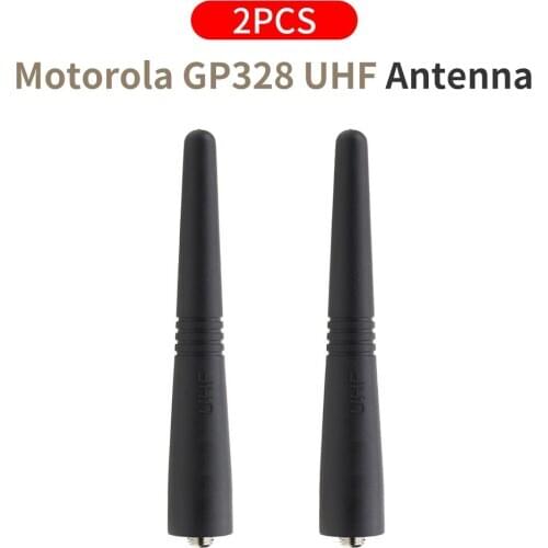 2 Pcs Whip UHF 400-470mHz 9CM Antenna for Motorola Potable Radio Spirit MU21CV MU22CVS GP328 GP338 SP50 GP-2000 GP-68 GP-328plus
