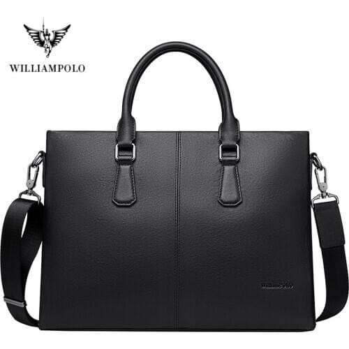 2020 Brand Business Mens Briefcase High Quality Totes Leather Men Laptop Handbags Messenger Bags For Male