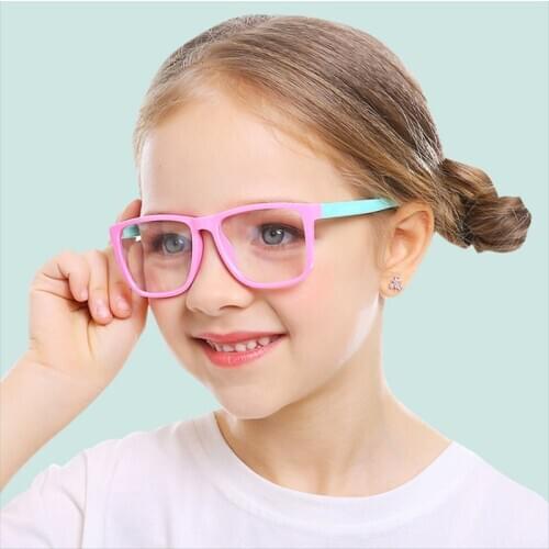 2020 Blue Light Kids Glasses Optical Frame Boy Girls Computer Transparent Blocking Anti Reflective Children Eyeglasses UV400