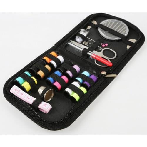 27pcs/Set Portable Travel Sewing Box Kitting Needles Tools Quilting Thread Stitching Embroidery Craft Sewing Kits Home Organizer