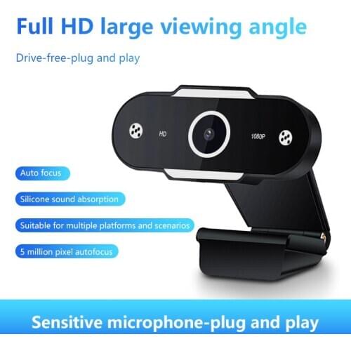 2K USB Computer Webcam Full HD 1080P Webcam Camera Digital Web Cam With Micphone For Laptop Desktop PC Tablet Rotatable Camera