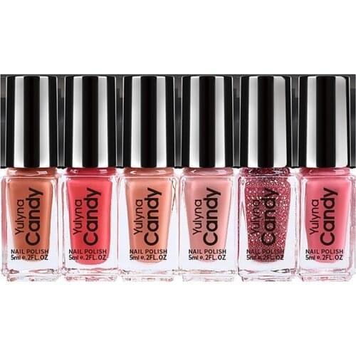 6pcs Nail Polish Set Peel Off Quick Dry Nail Gel Polish Kit Soak Off Semi Permanent Nail Set