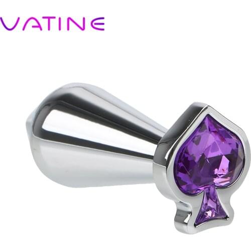 VATINE Prostate Massager Anal Plug Anal Toys Sex Toys For Woman Men Gay Adult Products Jewelry Metal Butt Plug