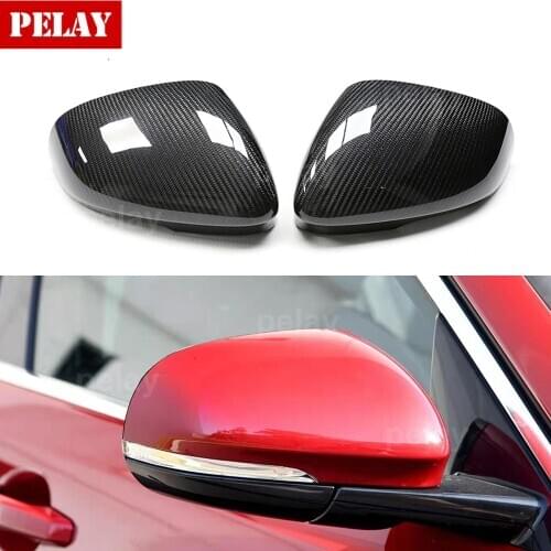Car Exterior Decoration RearView Mirror Carbon fiber Protection Housing For Jaguar F-pace XE XF F-type XEL XFL Car Styling