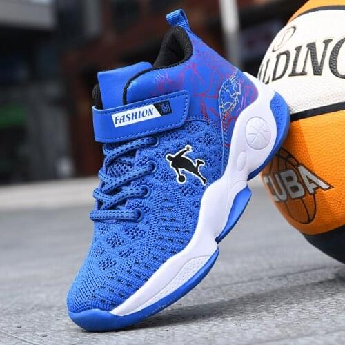 Basketball Children Shoes For Boys Sneakers Kids Casual Shoes Girls Sneakers Running Trainers Footwear Mesh Breathable Sport