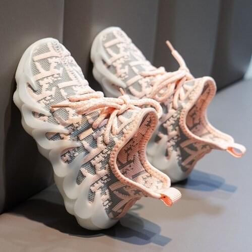 Childrens Sports Shoes Spring Autumn Kids Mesh Shoes Boys And Girls Running Sneakers Soft Sole Casual Footwear New 2021