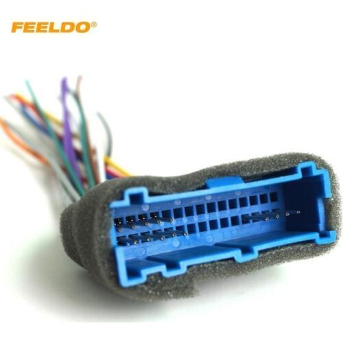 FEELDO Car Radio Audio Stereo Amplifier Interface Wire Harness for Buick/Cadillac/Pontiac/Install Aftermarket CD/DVD Stereo