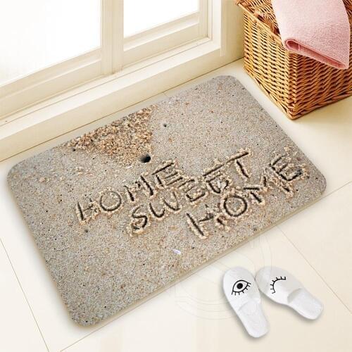 H-P770 Custom Sweet Home#6 Doormat Home Decor 100% Polyester Pattern Door mat Floor Mat foot pad SQ00729-@H0770