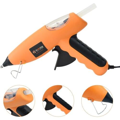 COOFIX Hot Melt Glue Gun with 7*100MM Glue Sticks ndustrial Electric Repair Heat Tools Thermo Electric Heat Temperature Tool