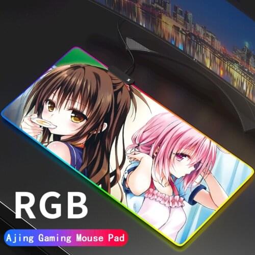 To love Gaming Mouse Pad Deco Gaming Lights Slipmat Rgb Rug Play Mat WOW Backlight Pc Gamer