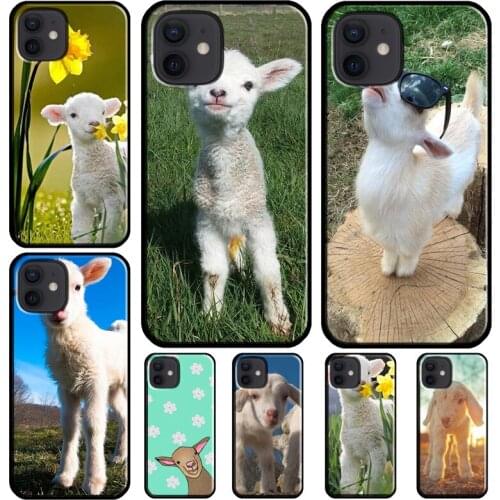 Cute Goat Animal Case For iPhone 11 Pro Max 12 mini X XS XR 7 8 Plus SE 2020 Coque For iPhone 12 Pro