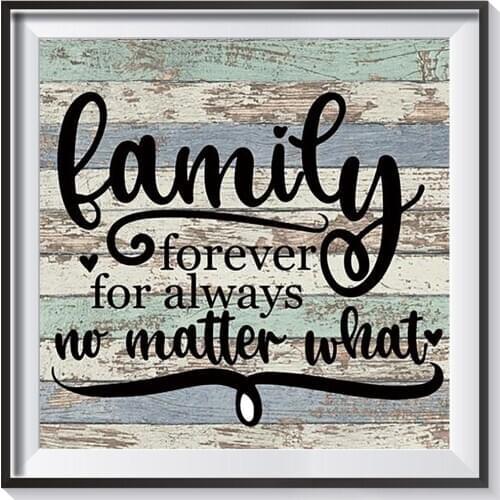 5D DIY Full Drill Diamond Painting Family Embroidery Mosaic Craft Kit Decor 30x30cm