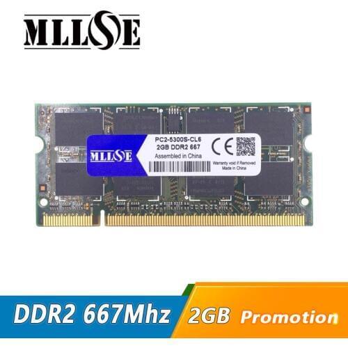MLLSE 2gb ddr2 667 pc2-5300 sodimm laptop, ddr2 667mhz 2gb pc2-5300S so-dimm notebook, memory ram ddr2 2gb 667 mhz sdram