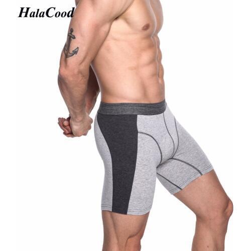 2019 New Fashion Plus Size Long Boxer Men Underwear Cotton Man Breathable Boxers Underpants Male Panties Hombre Boxers Shorts